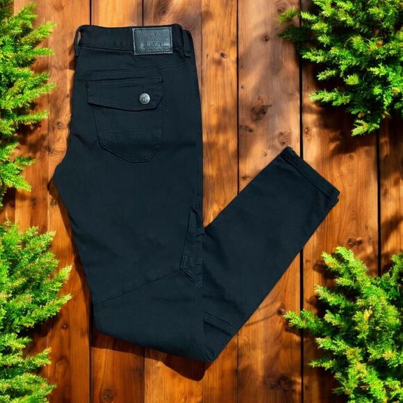 Affliction x Fast & Furious Raquel Cargo Slim Fit Black Denim Jeans Mens 29 x 30 - Picture 1 of 12